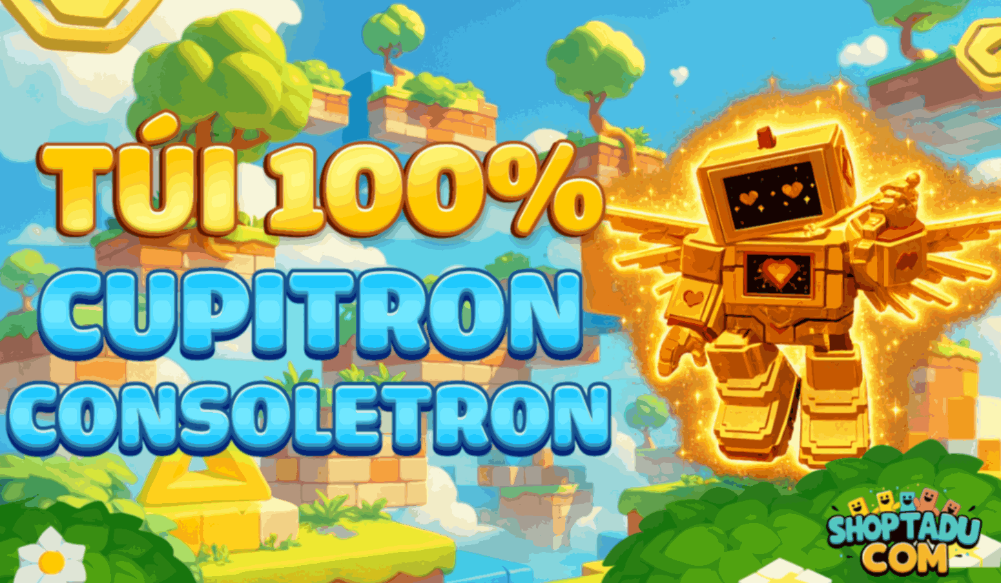 Túi Cupitron Consoletron - Chạy khỏi Sóng Thần Brainrot